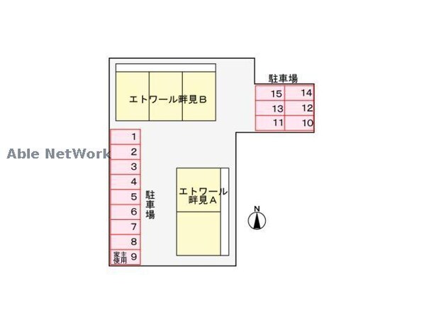 エトワール畔見Ｂ(高崎市中泉町)の物件外観写真